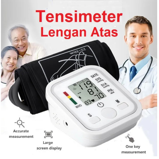 Tensimeter Digital Taff Omicron BW-3205 dengan Fitur Suara Sphygmomanometer Lengan Atas