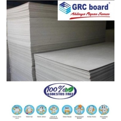 GRC BOARD 10 mm FULL ORIGINAL - Aplikasi Plafon & Partisi 10 mm x 1220mm x  3000mm