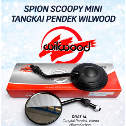 Spion Scoopy Mini Wilwood Spion Tangkai Pendek Universal Bebek Matic