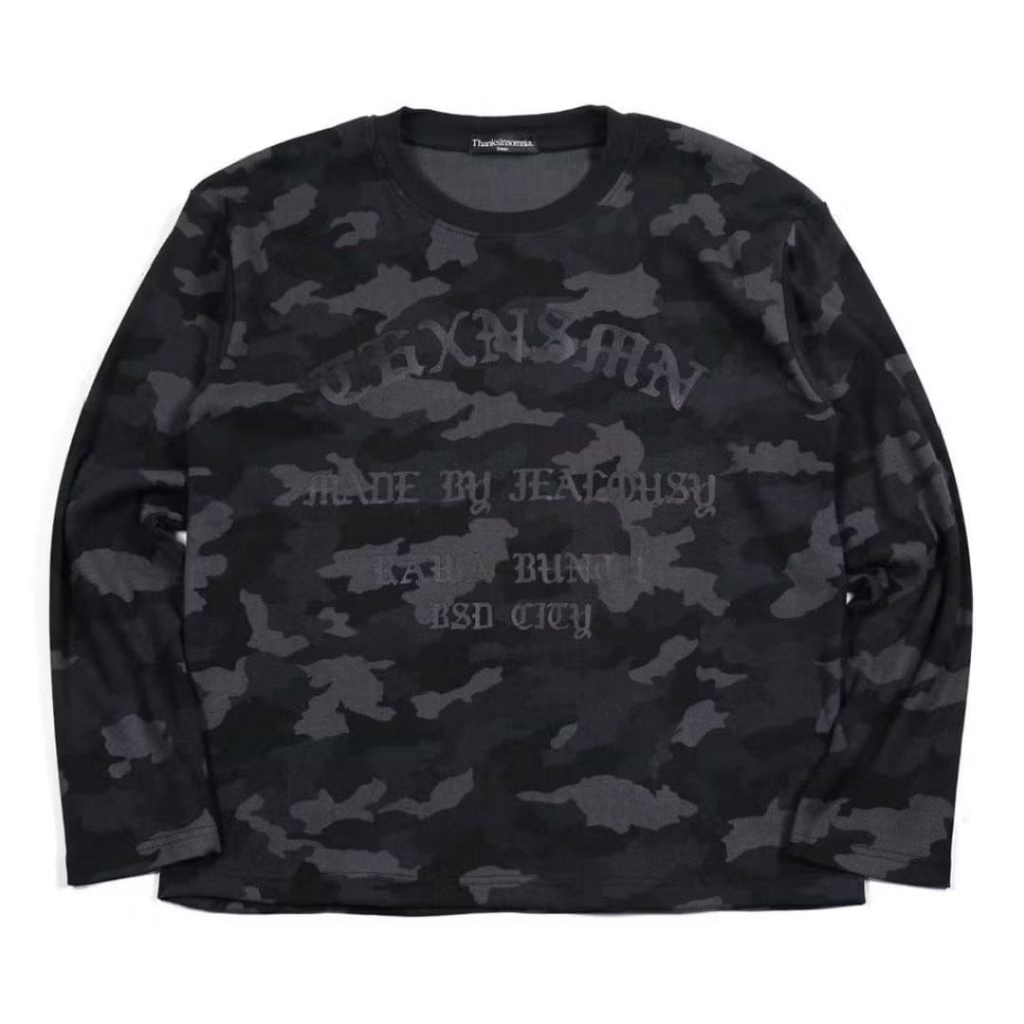 THANKSINSOMNIA Longsleeve Levine Camo Black Grey