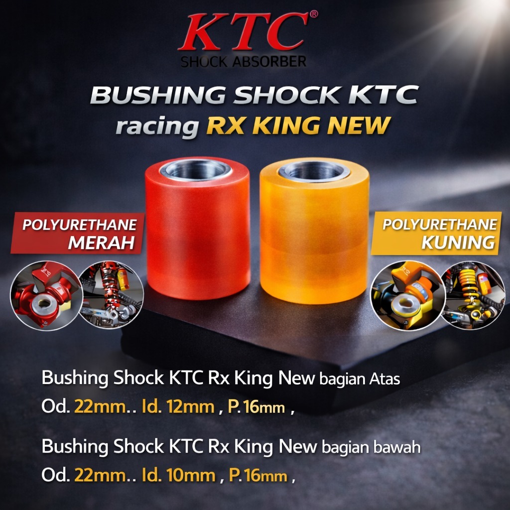 Bushing Shock KTC racing RX KING NEW Polyurethane
