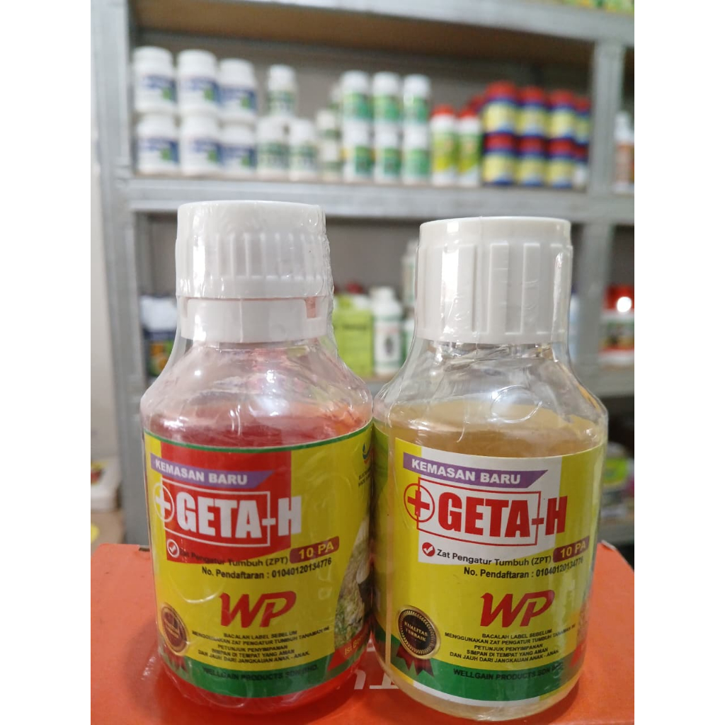 GETAH WP 10PA STIMULAN KARET ETHEPON 10% ISI 100ML WARNA MERAH DAN PUTIH/AGRO DYNAMICS INDO/MENINGKA