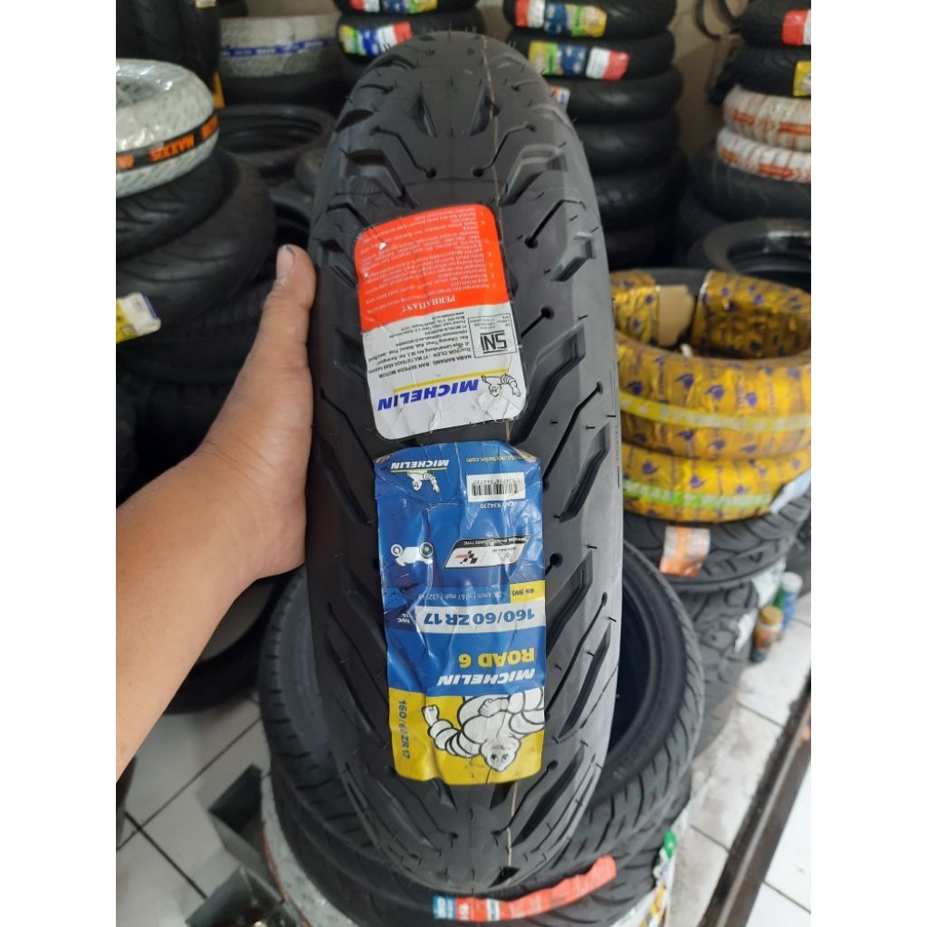michelin road 6. 160/60-17 baru