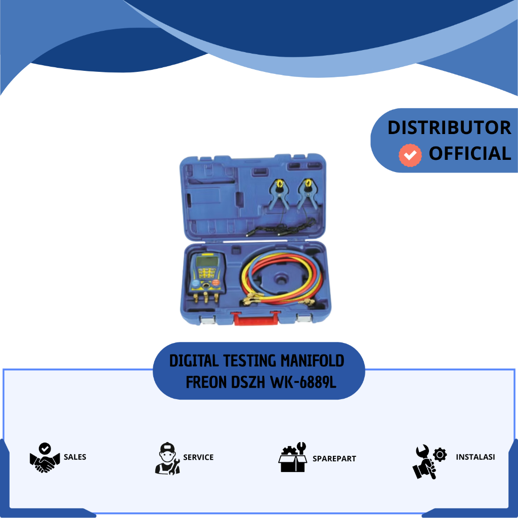DIGITAL TESTING MANIFOLD VACUUM DAN FREON DSZH WK-6889L