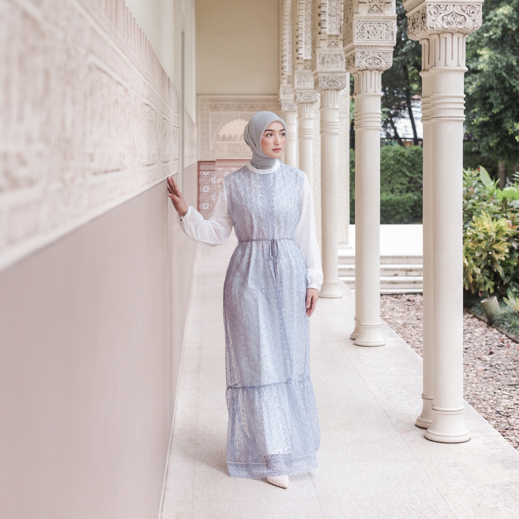 COME X ULTRAVIOLET X MOONMARU Annisa Gamis 284 Mom 419 Ultraviolet 254 Girl (2 Warna) - Baju Terusan