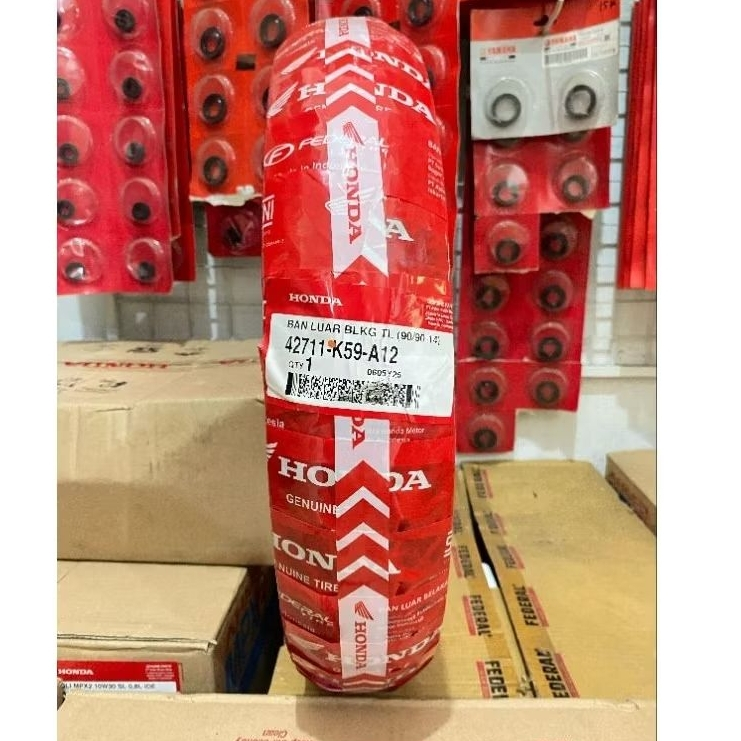 BAN TUBLES FEDERAL HONDA 90/90 ring 14 Ban Belakang Motor Beat Matic, vario 125, vario 150 2015-2018