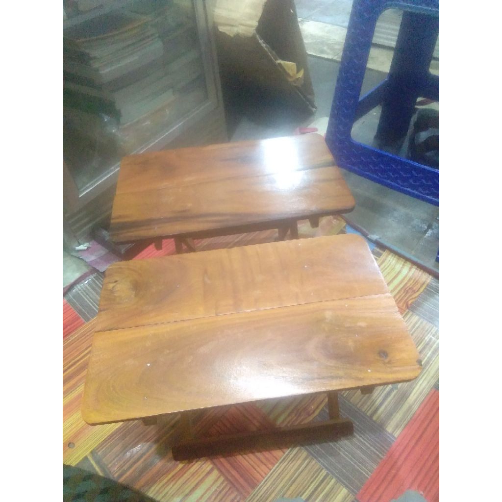 rehal kayu ulin lipat ukuran 35 cm