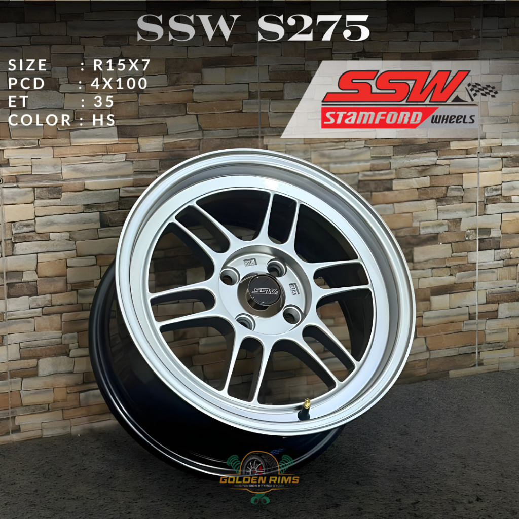 Velg Mobil Ssw S165 Ring15 Cocok Untuk Mobil Brio Agya Ayla Yaris Dll