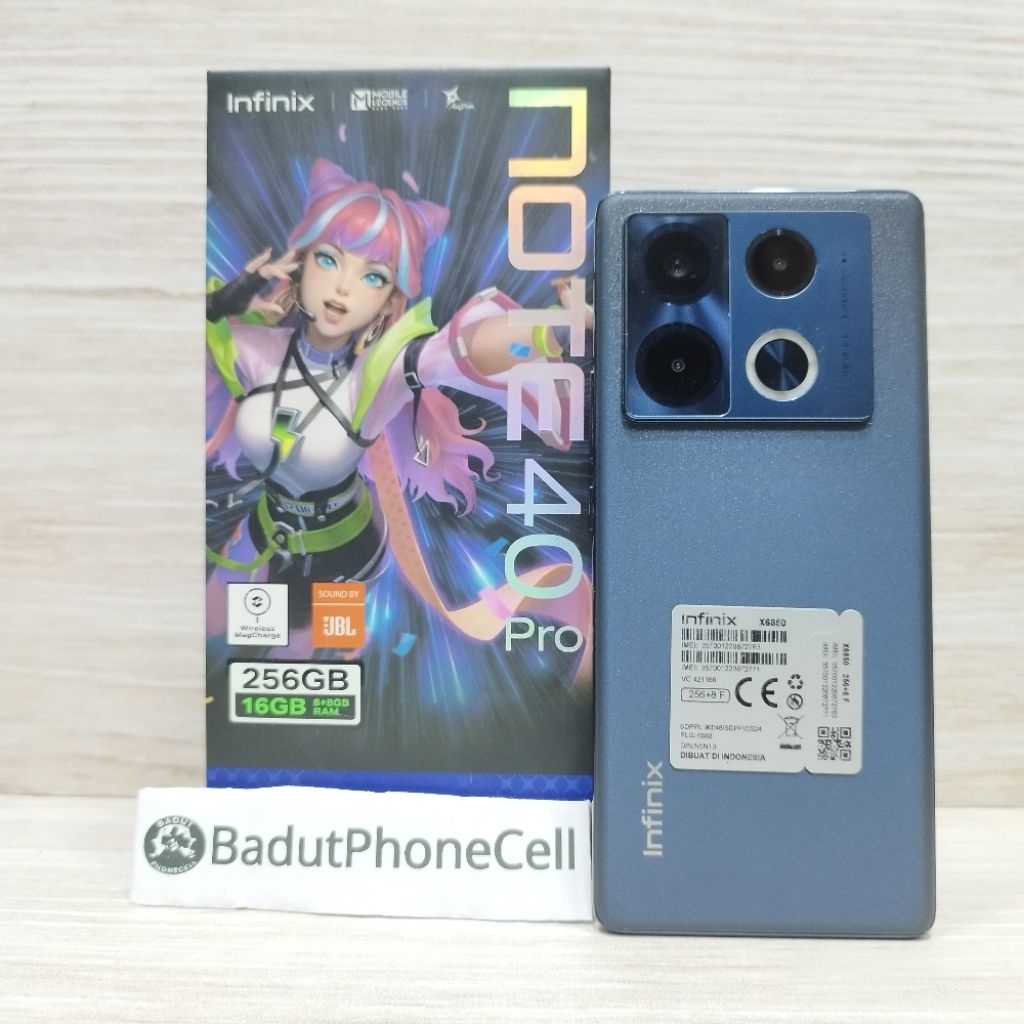 INFINIX NOTE 40 PRO 4G 8/256GB HANDPHONE SECOND BEKAS FULLSET