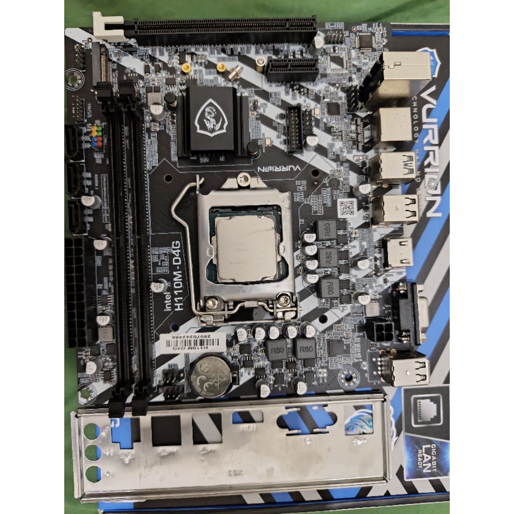 Paket Motherboard + Intel I5 8400 Garansi 12-2027 6 cores
