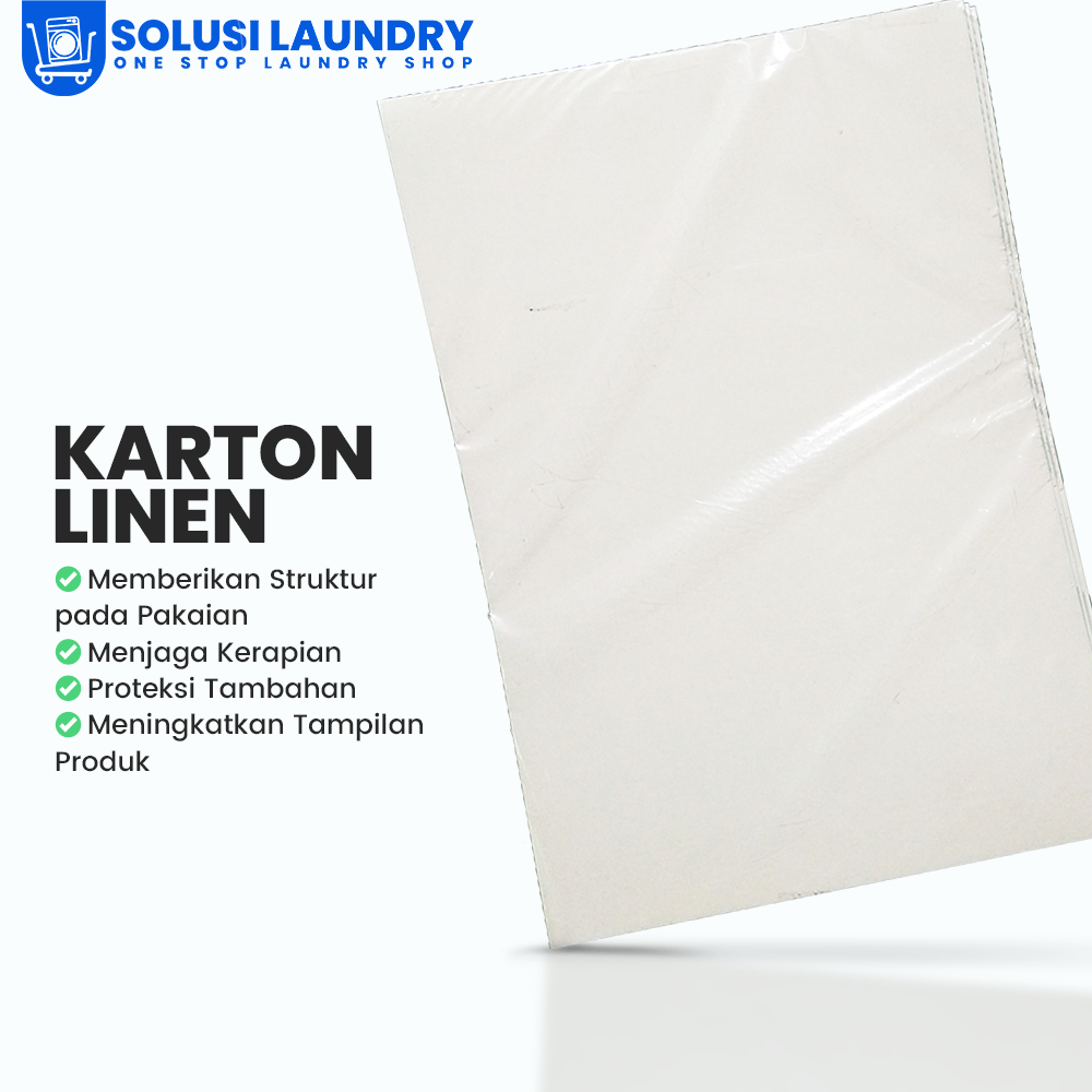 Karton Linen Karton Pakaian Lipat 50 Lembar