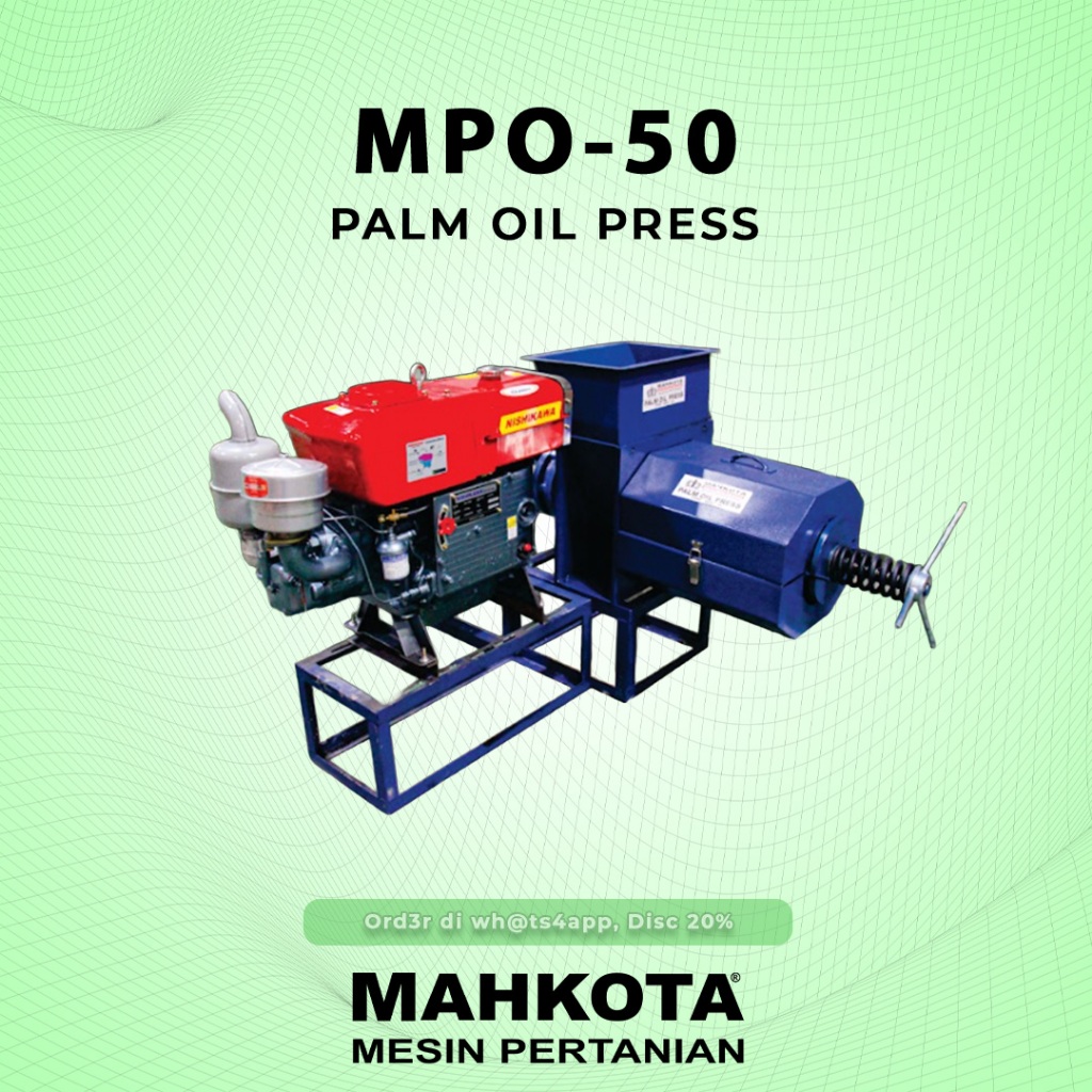 MAHKOTA MESIN PALM OIL PRESS MPO-50 ORIGINAL