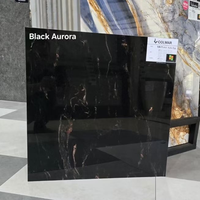 granit 60x60 Black Aurora Glossy