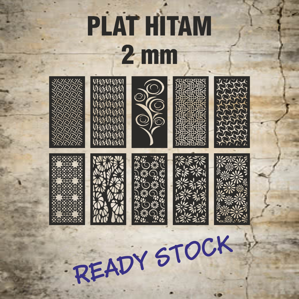 Laser Plat Pagar, Ornamen Pagar, Krawangan, Laser Cnc, Plat Cutting, Laser Cutting, Plat Pagar 40 x 