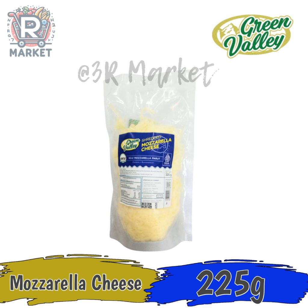 Green valley Shredded Mozzarella Cheese Kemasan Pouch
