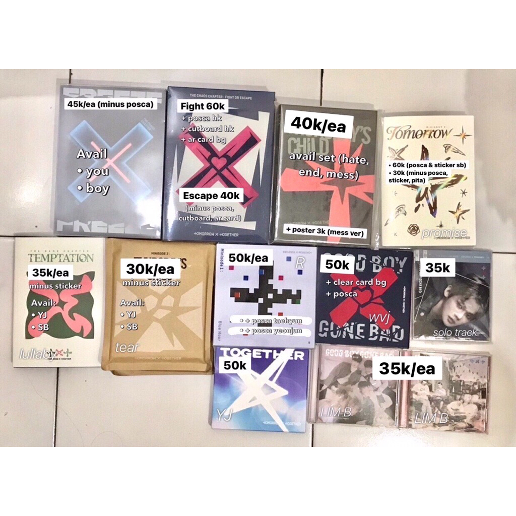 [BACA DESKRIPSI] TXT ALBUM ONLY THE CHAOS CHAPTER FREEZE YOU BOY FIGHT OR ESCAPE MINISODE 2 THURSDAY