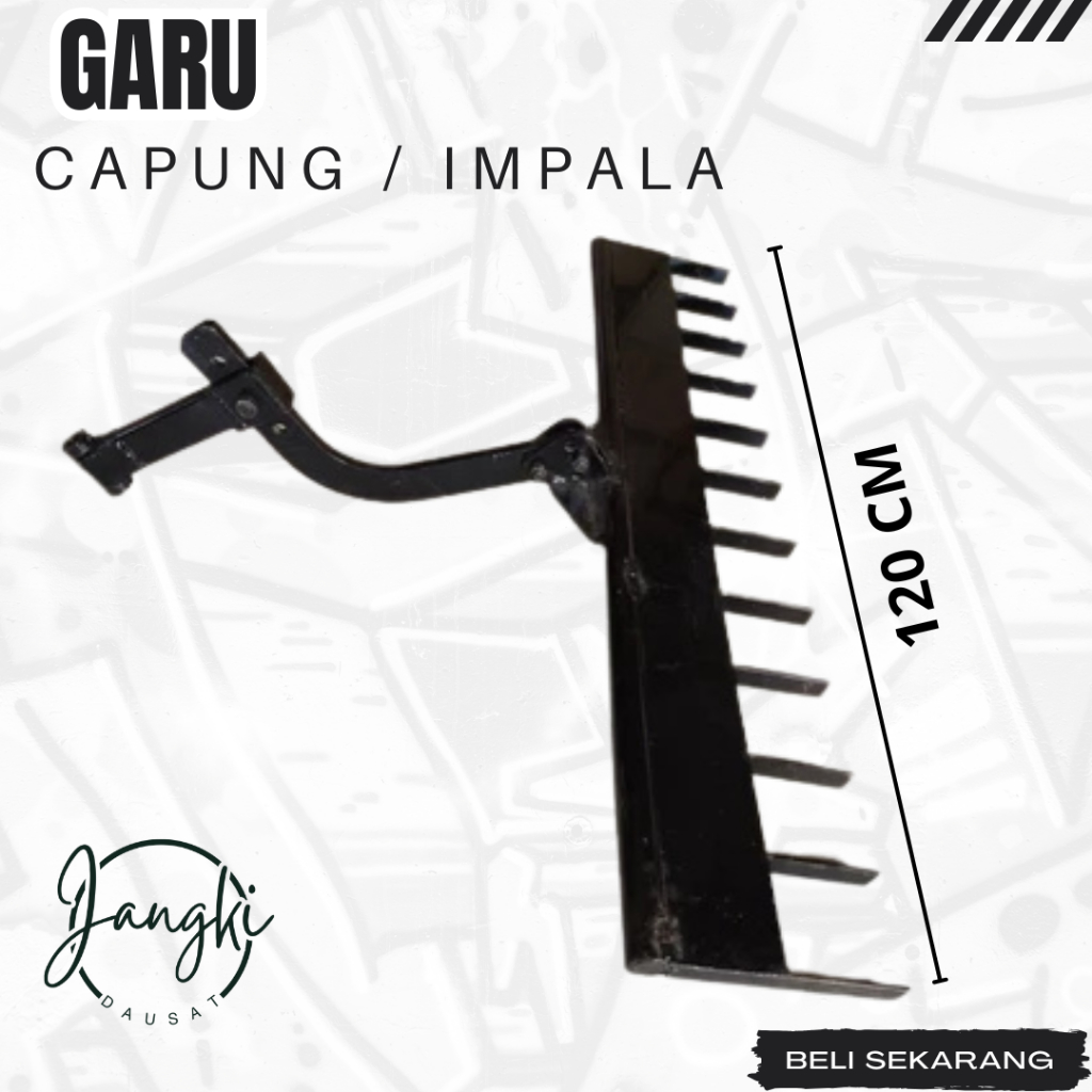 1Set Garu Traktor Impala & Capung Sawah Panjang 120 CM
