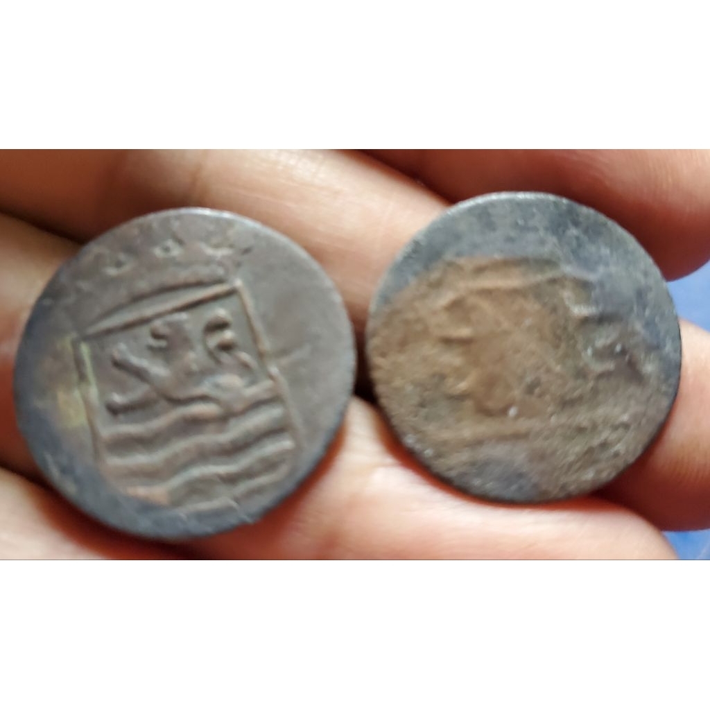 2 keping koin voc 1790 temuan sungai