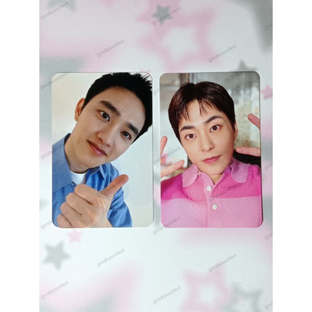 official exo photocard d.o. doh kyungsoo benefit 50k won pop up zzirang-e picnic day xiumin fortune 