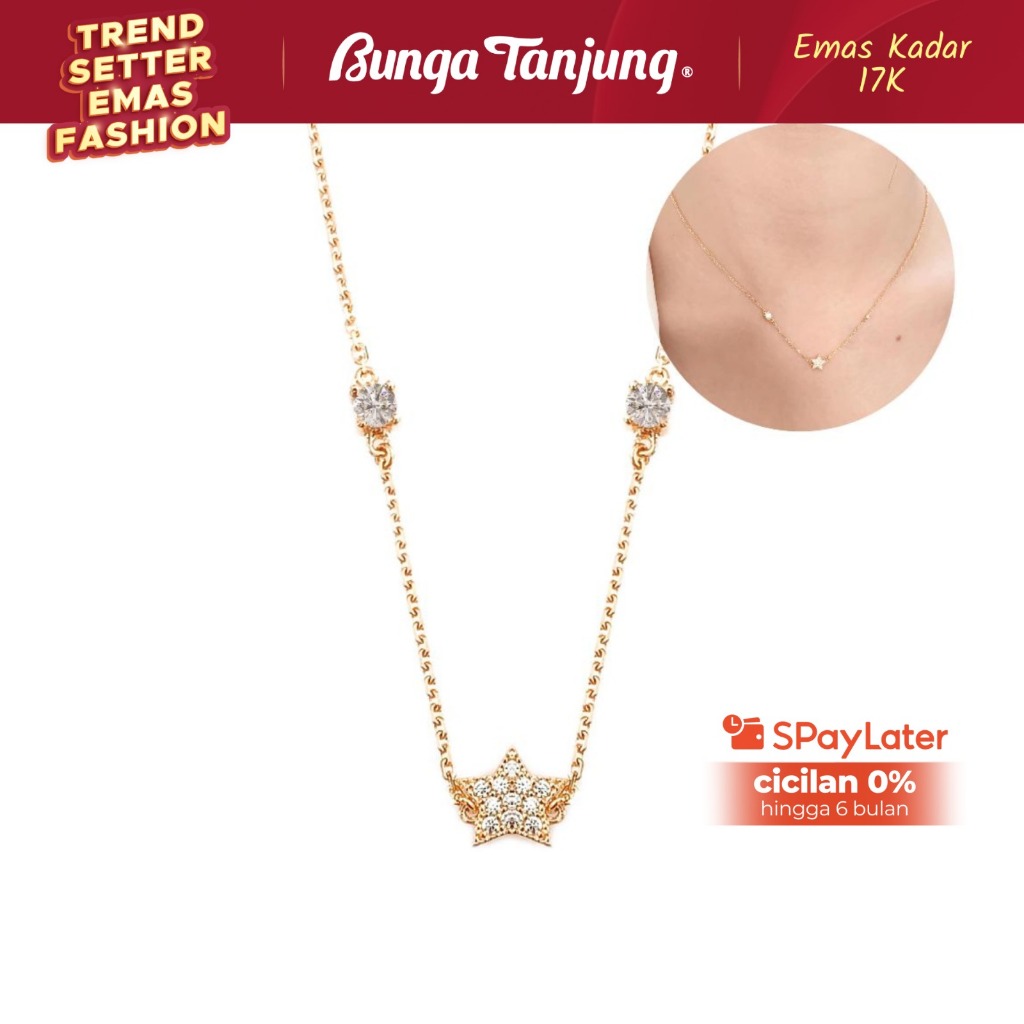 KALUNG KIDS ANAK BINTANG BLINK - EMAS 17K - BUNGA TANJUNG GOLD