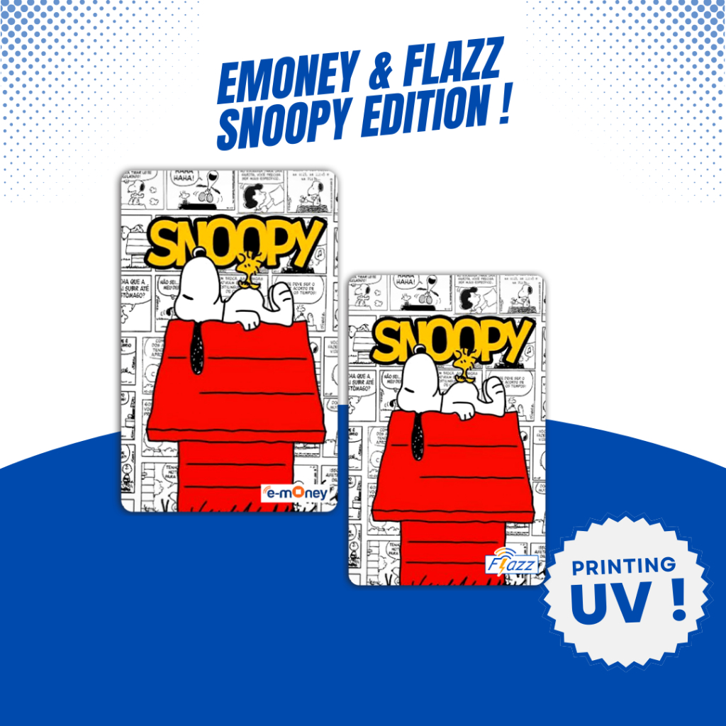 Kartu Emoney / Flazz Gen 2 Edisi Snoopy - Kartu Etoll BCA Mandiri