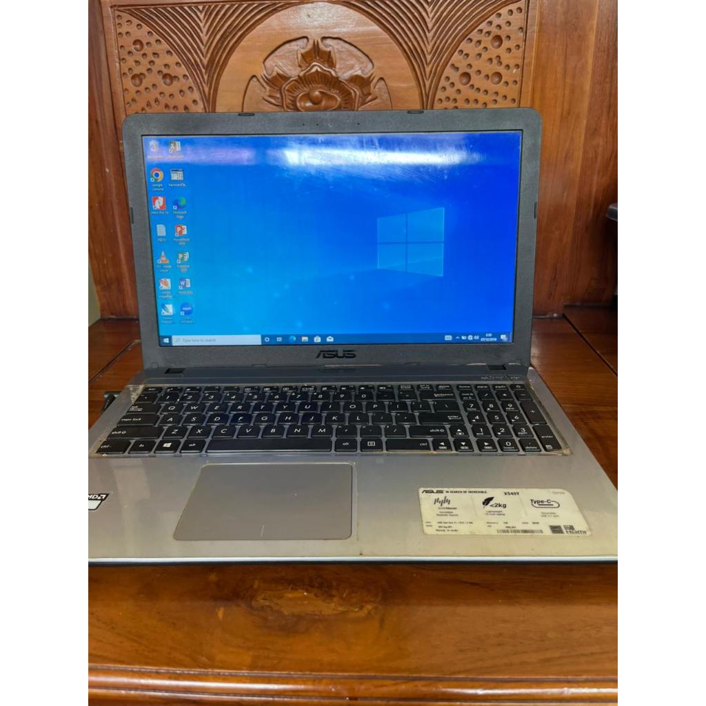 JUAL Laptop ASUS X540Y,LAPTOP AMD E1-7010 RAM 2 SSD