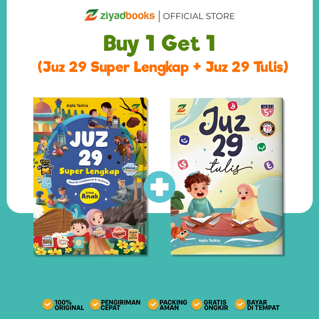 Limited Deals Paket Juz 29 Untuk Anak (Juz 29 Super Lengkap + Juz 29 Tulis) - Buku Hafalan Juz 29