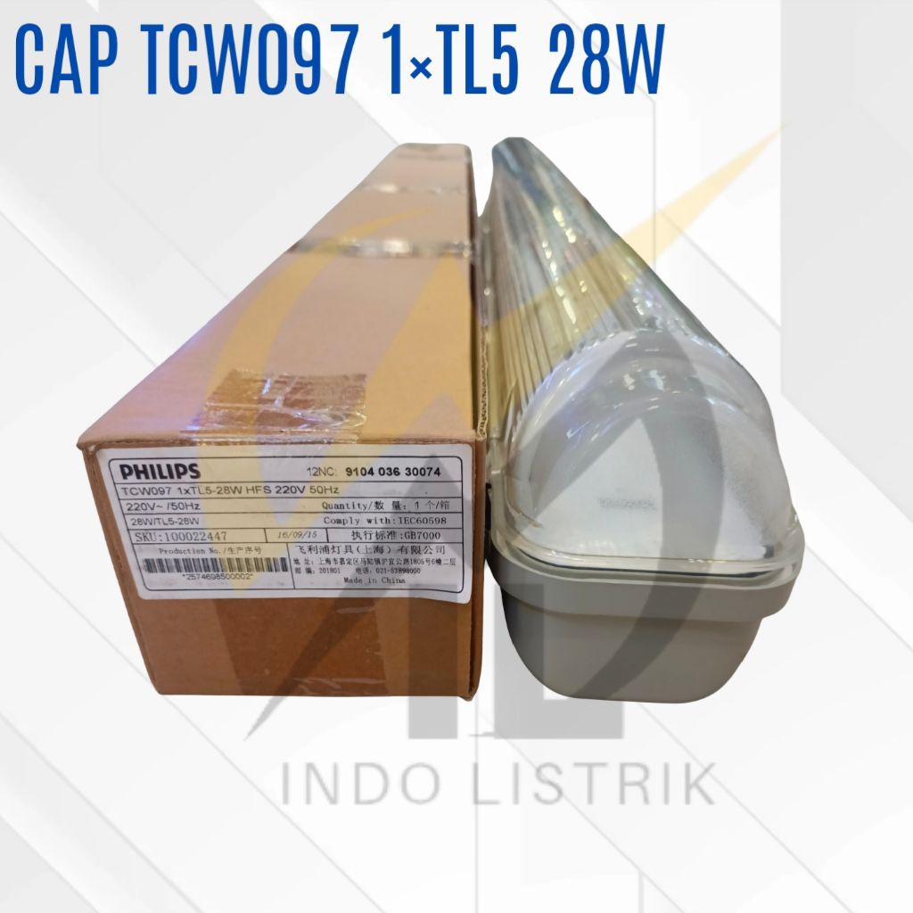 Cap lampu TL Philips TCW097 1xTL5 28w HFS 220v