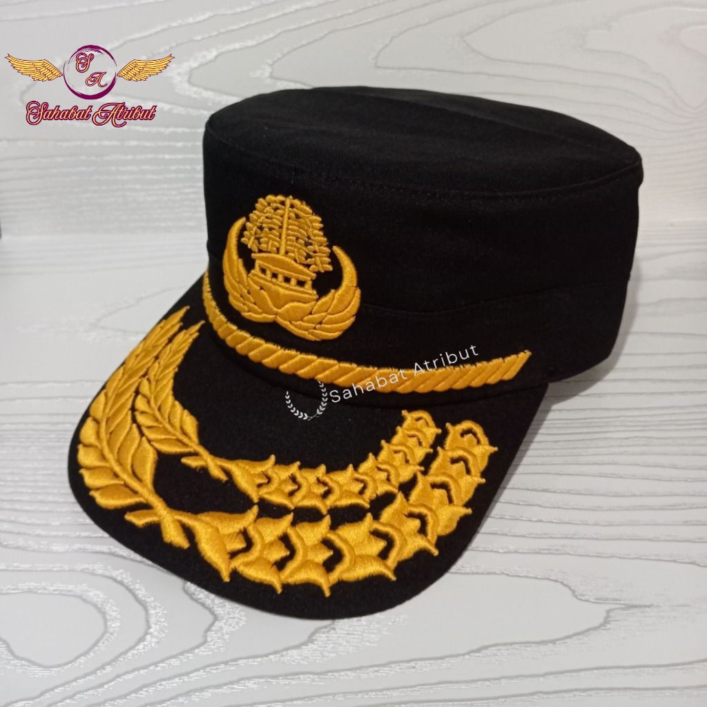 TOPI KORPRI 4C - 4E HITAM FREE NAMA - TOPI KOMANDO KORPRI GOL 4 - TOPI KOMANDO KORPRI DUARAY