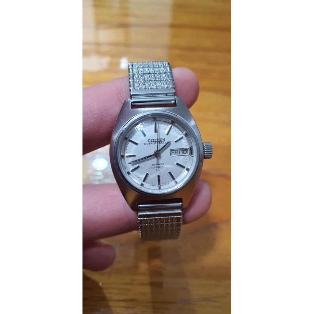 Preloved Vintage Citizen Ladies Automatic watch 21 Jewel Cosmostar V2 Manual Winding Superbeat