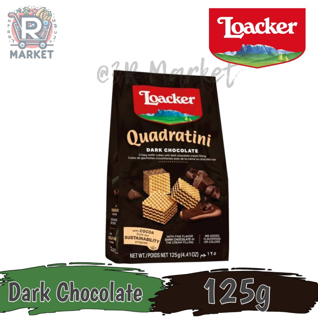 Loacker Quadratini Dark Chocolate Wafer Loacker