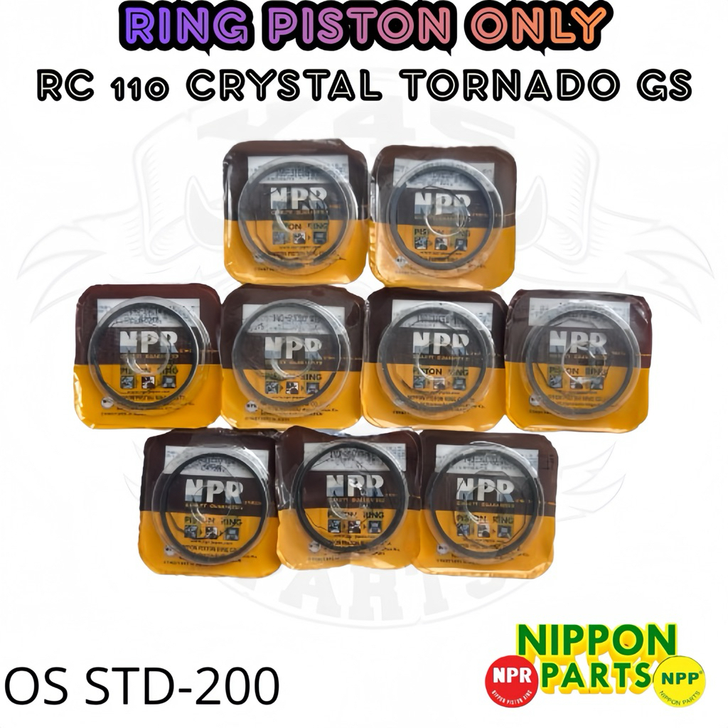 RING PISTON ONLY SUZUKI RC110 CRYSTAL TORNADO GS OS STANDART 25 50 75 100 125 150 175 200 NPP