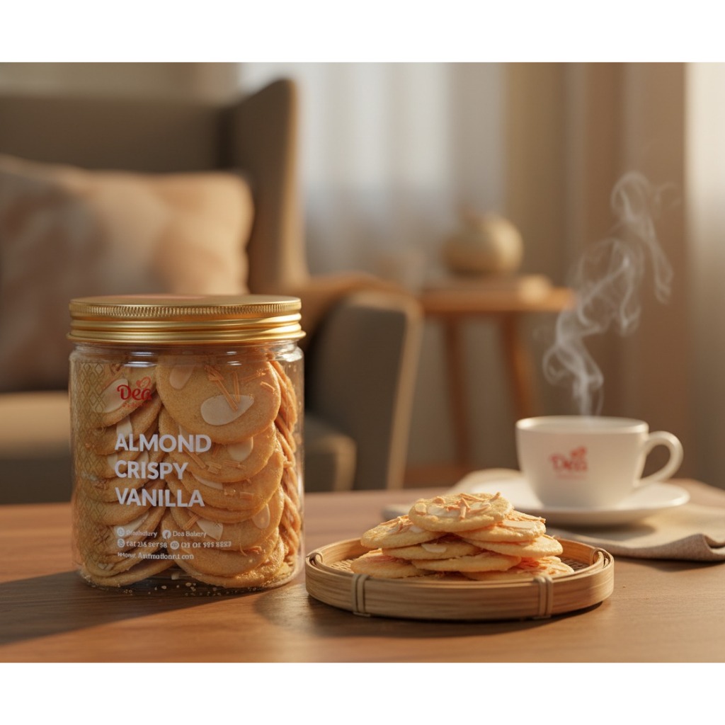 Kue Kering Almond Crispy Vanilla DEA BAKERY