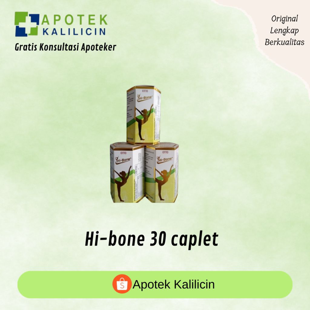HI-BONE 300 MG BOTOL ISI 30 KAPLET ( KUNING )