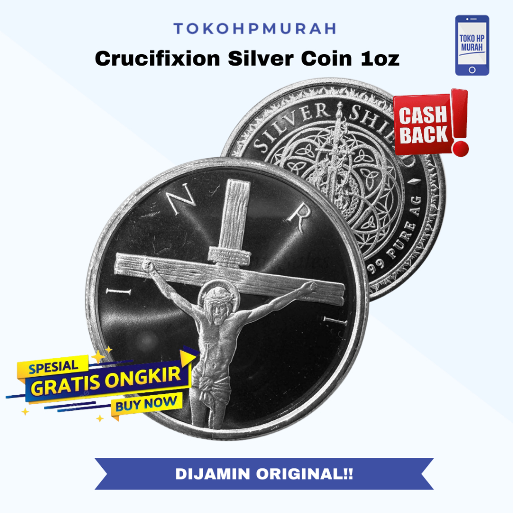 Crucifixion Silver Coin 1oz Silver Round Crucifixion of Jesus Christ