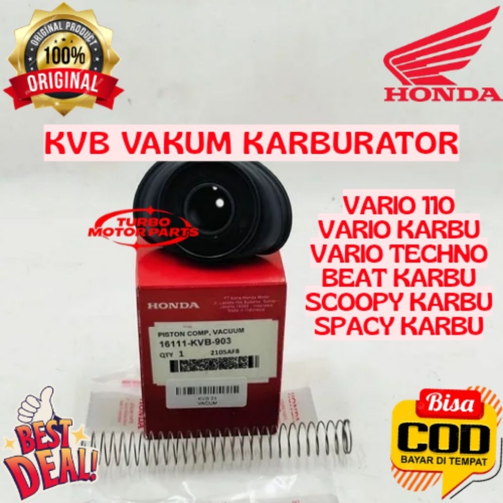Vakum Karburator / Karet Vacum Original Honda Vario 110 Karbu Beat Scoopy KVB Ready Stok