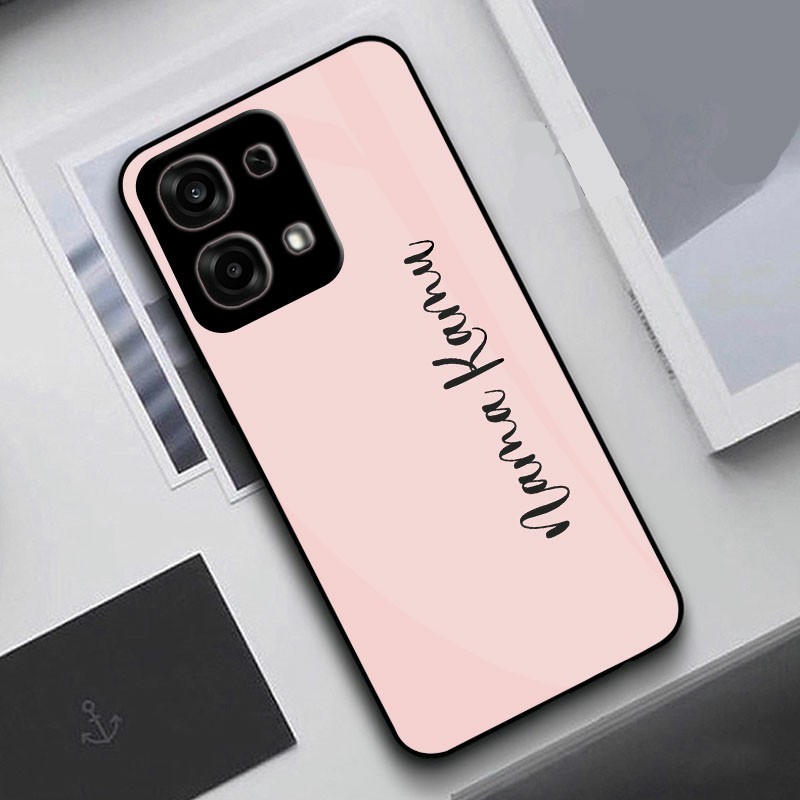 Custom Nama Softcase Glass Untuk Semua Tipe HP - Softcase Glass - Custom Case Nama - Softcase Custom