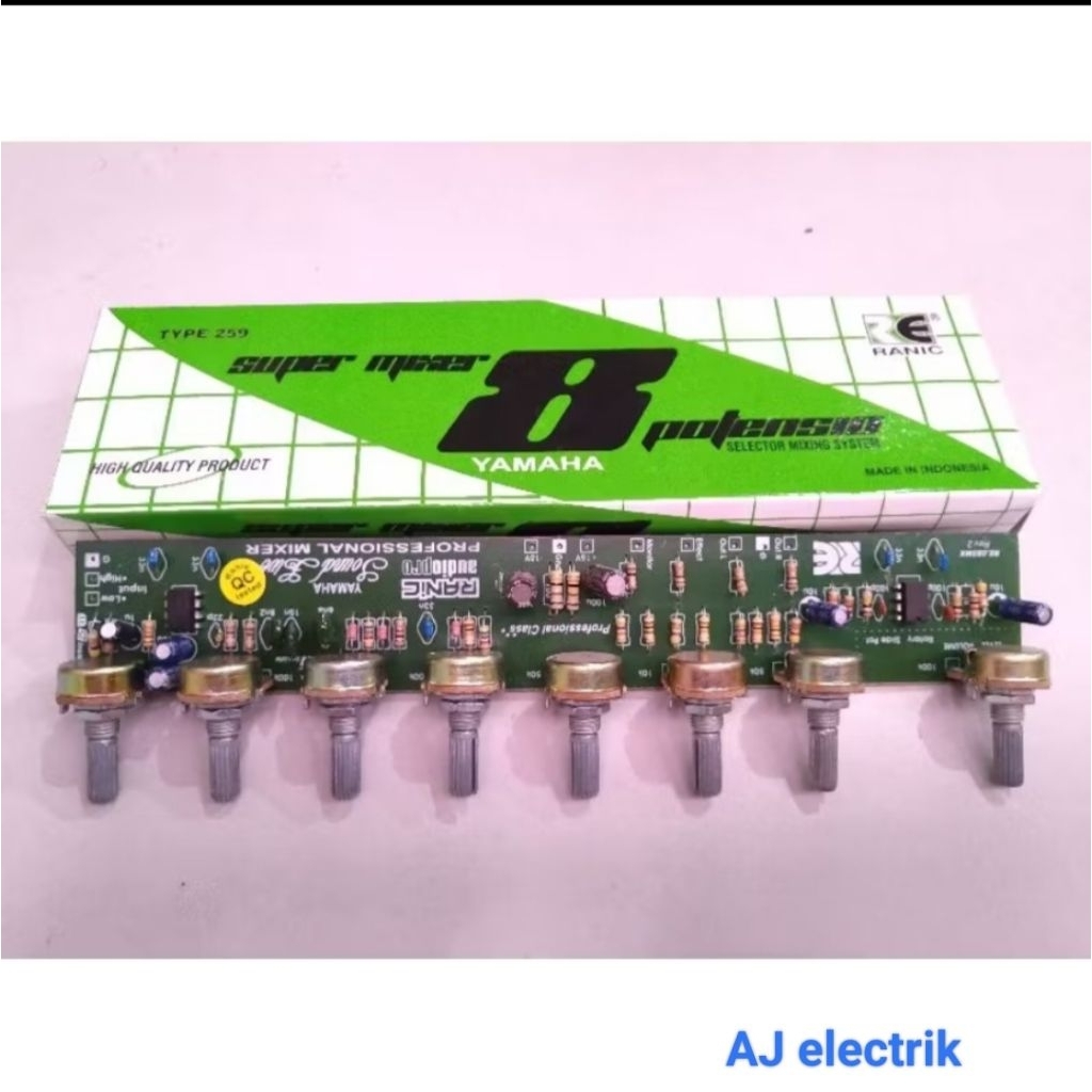 KIT Penguat MIC Mixer YAMAHA 8 potensio Pre Amp Mic.