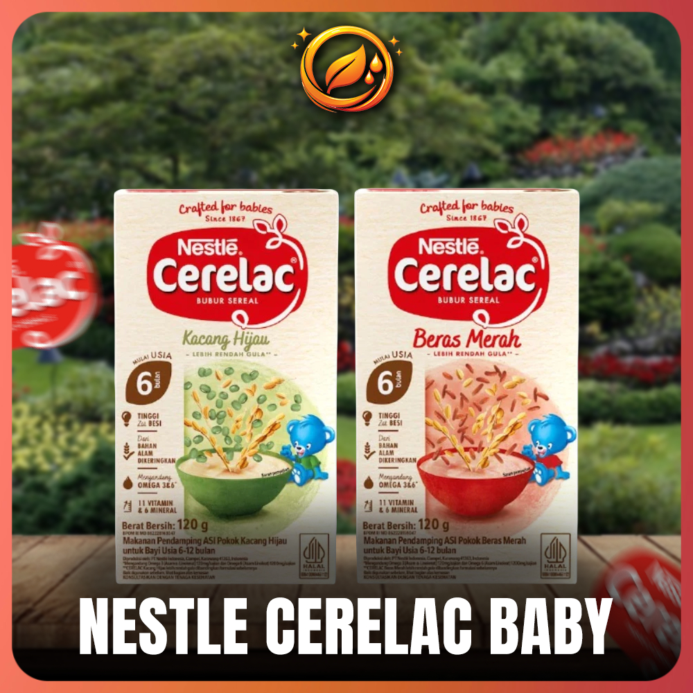 Nestle Cerelac Bubur Sereal | Bayi 6+ Bulan 120 Gram