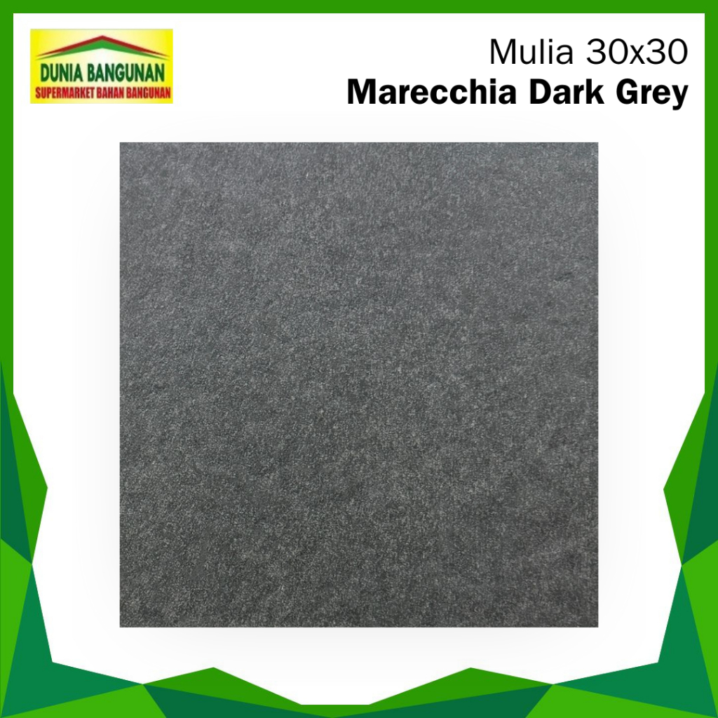 Keramik Lantai Hitam Kasar 30x30 Mulia Marecchia Dark Grey KW1 Keramik Garasi Kamar Mandi
