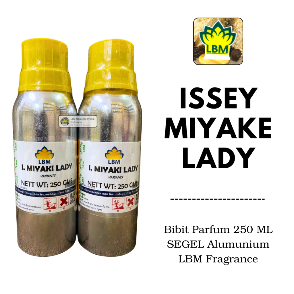 ISSEY Miyake Lady 250 ML SEGEL Alumunium Bibit Parfum Wanita LBM Fragrance