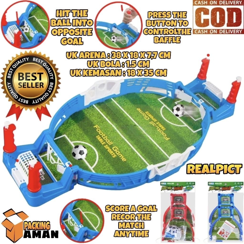 1258 Mainan Gawang Sepak Bola Football Rakit Sendiri Bahan Plastik / Mainan Gawang Sepak Bola / Main