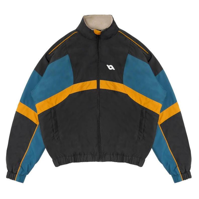 “CAREY” BLACK Tracktop Jacket QueenBeer