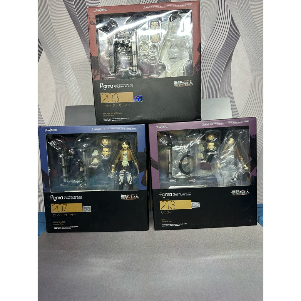 Figma Attack On Titan Set - 3pcs Original