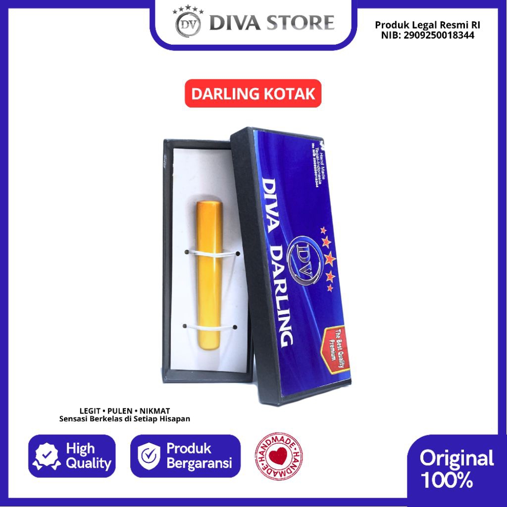 Pipa Darling 10cm Model Kotak - Serbuk GG