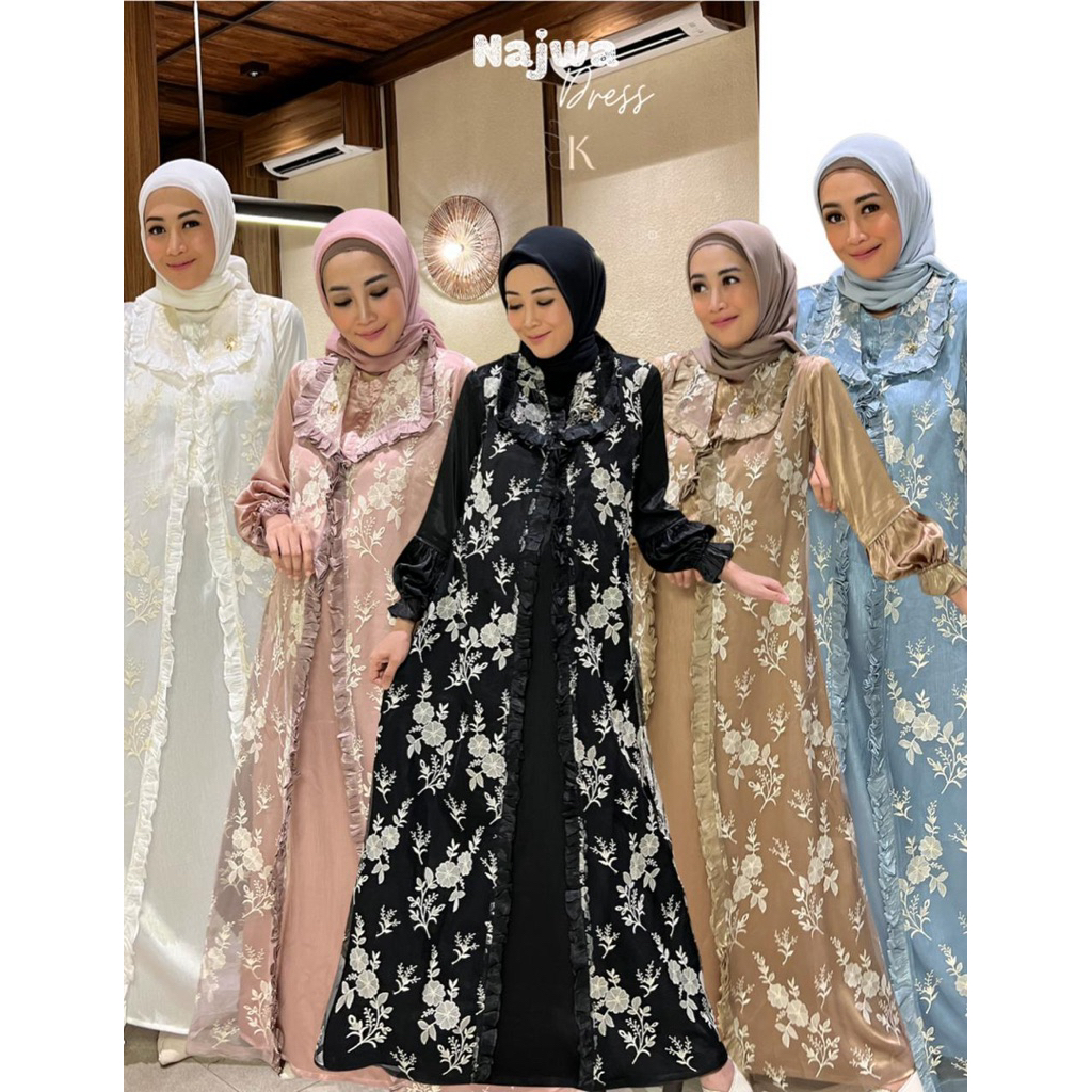 NAJWA DRESS MISSLOLY BY KIARA ORIGINAL