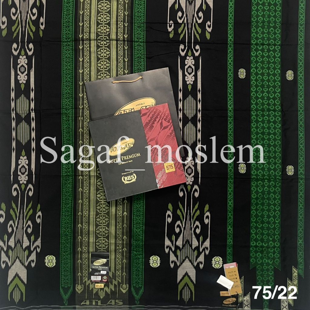 Sarung ATLAS SUPER PREMIUM 975 // Sarung ATLAS Suprem 975 Gold Include Paperbag