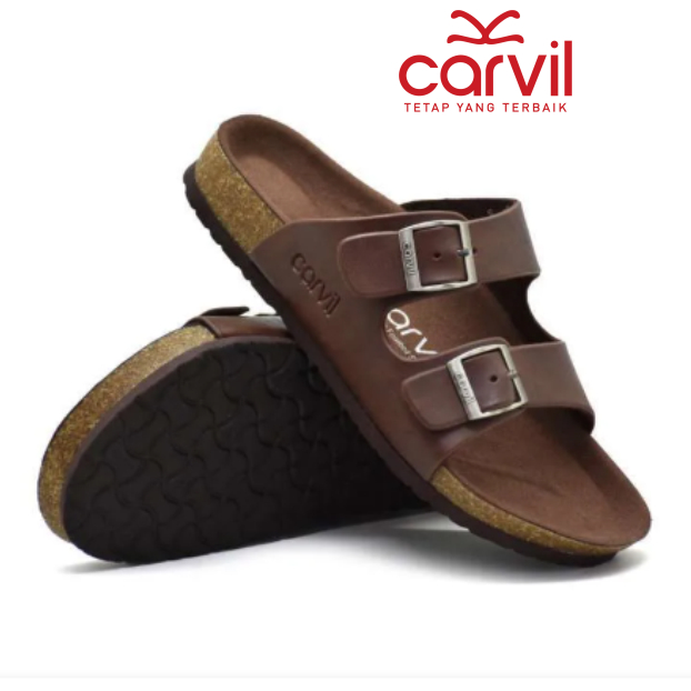Sandal Pria Kulit Carvil Grade Original Sandal pria Kulit Grade Original/Sandal Carvil Grade Origina