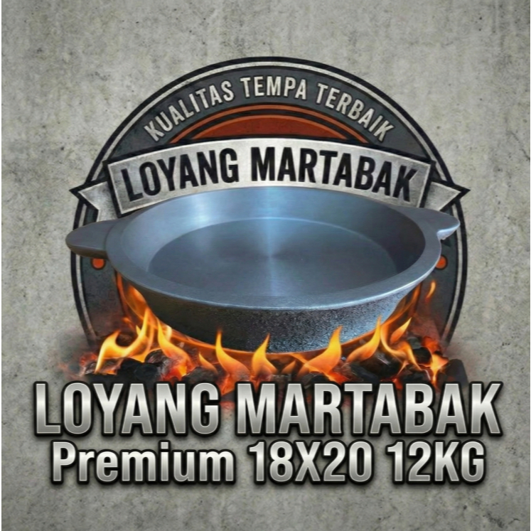 Loyang Martabak Manis Baja Murni Tebal Cetakan Terang Bulan Premium