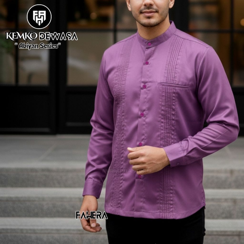 MAHEER 2 - (TERBARU) BAJU KOKO KURTA PRIA KATUN TOYOBO PREMIUM IMPORT LENGAN TANGAN PANJANG SERAGAMA